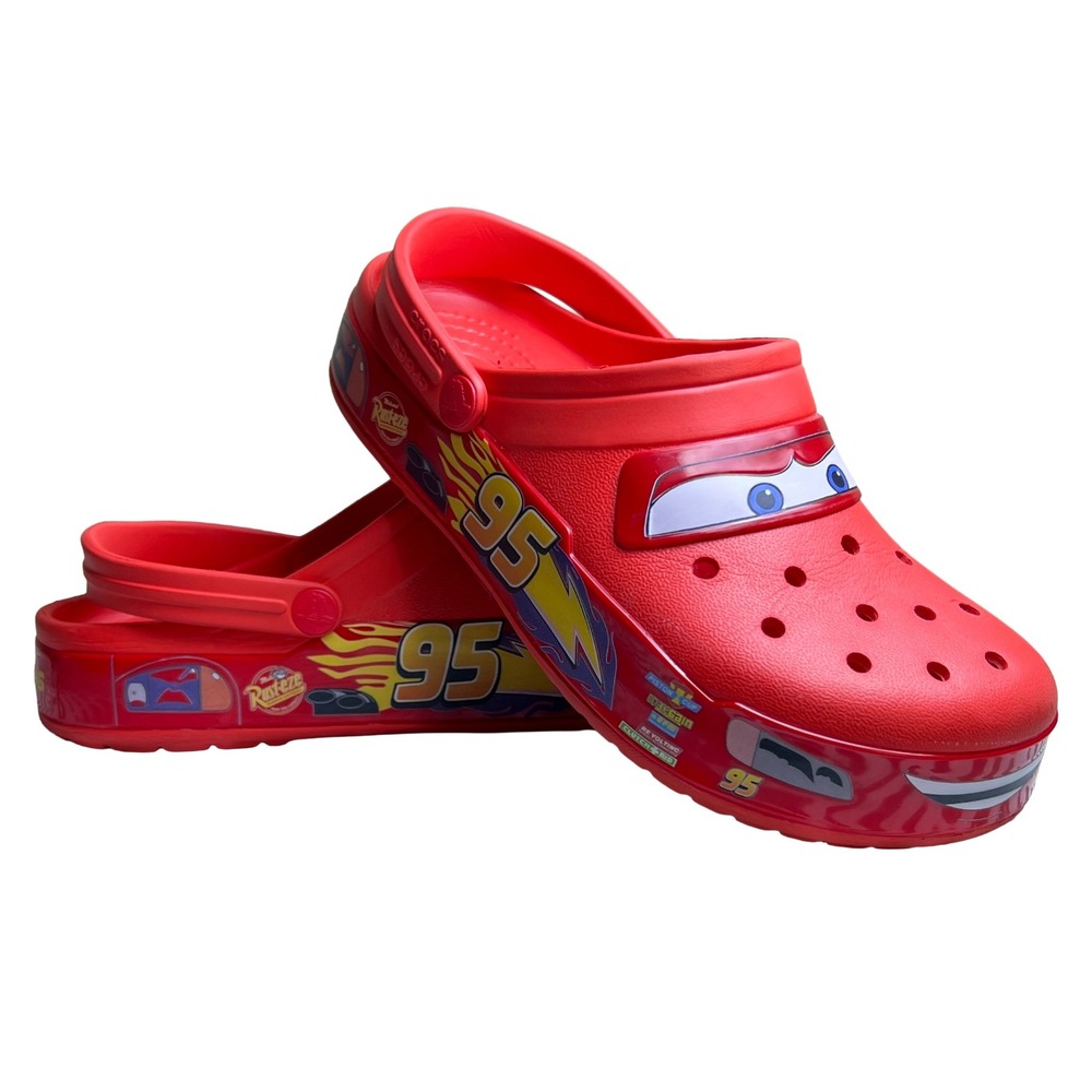 CROCS Red Lightning McQueen Kids Slip-On Clogs